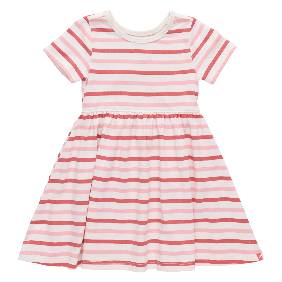 Pink Chicken Sunny Dress in Pink & Red Stripe