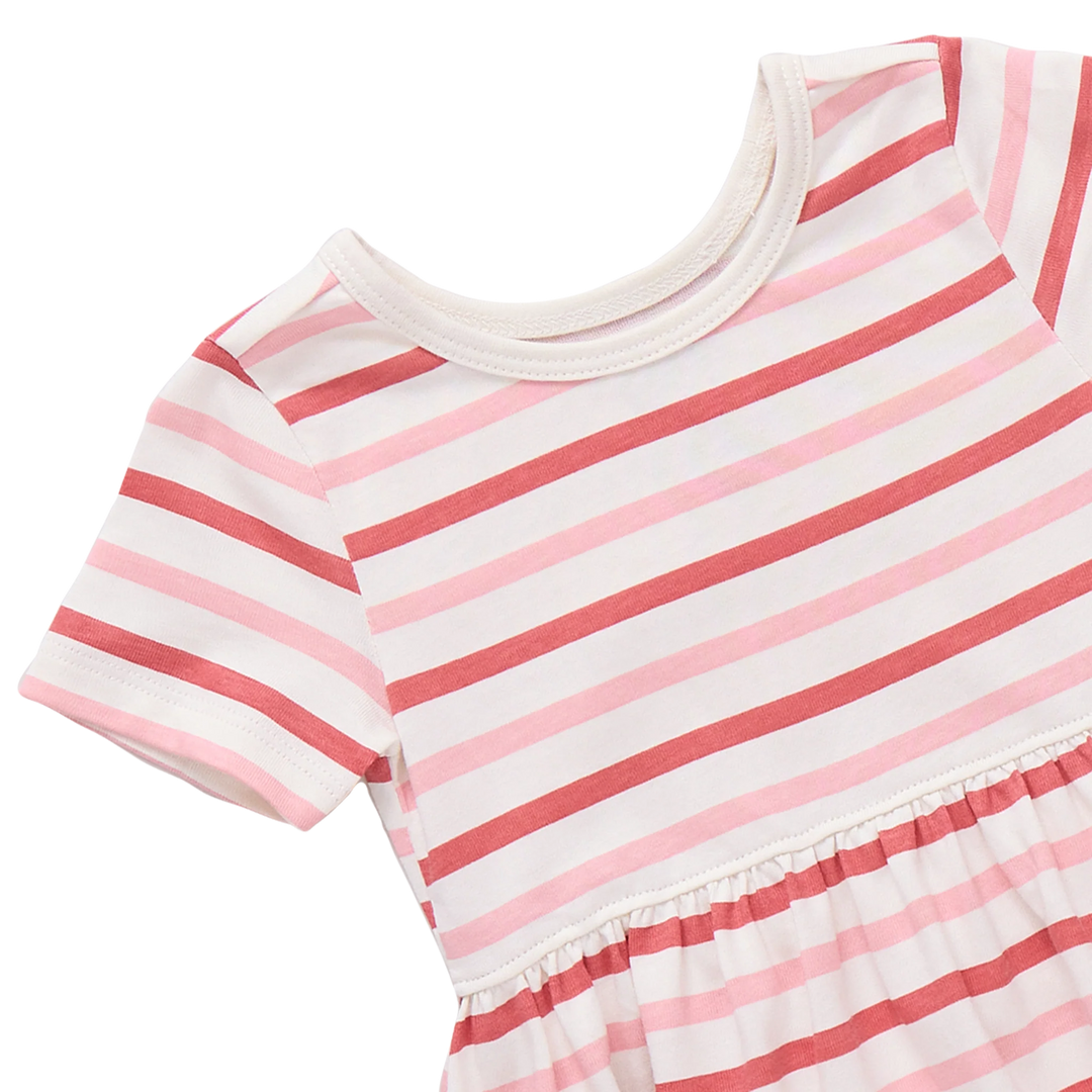 Pink Chicken Sunny Dress in Pink & Red Stripe