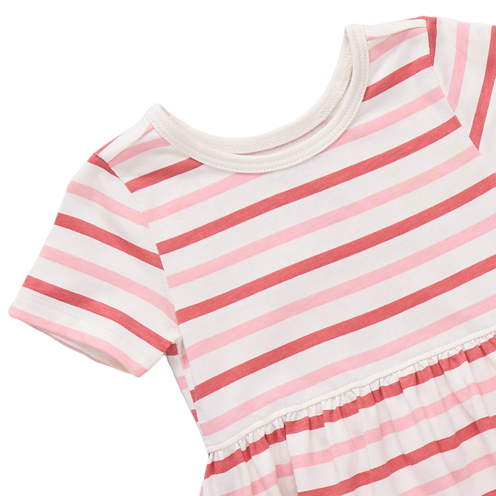 Pink Chicken Sunny Dress in Pink & Red Stripe