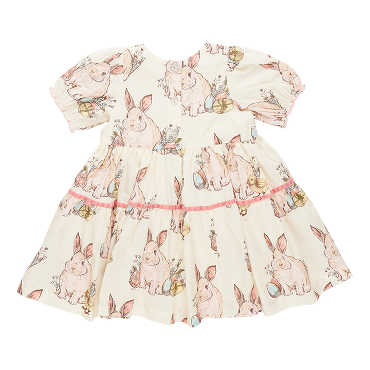 Pink Chicken Maribelle Dress in Bunny Friends (sizes 7-10)