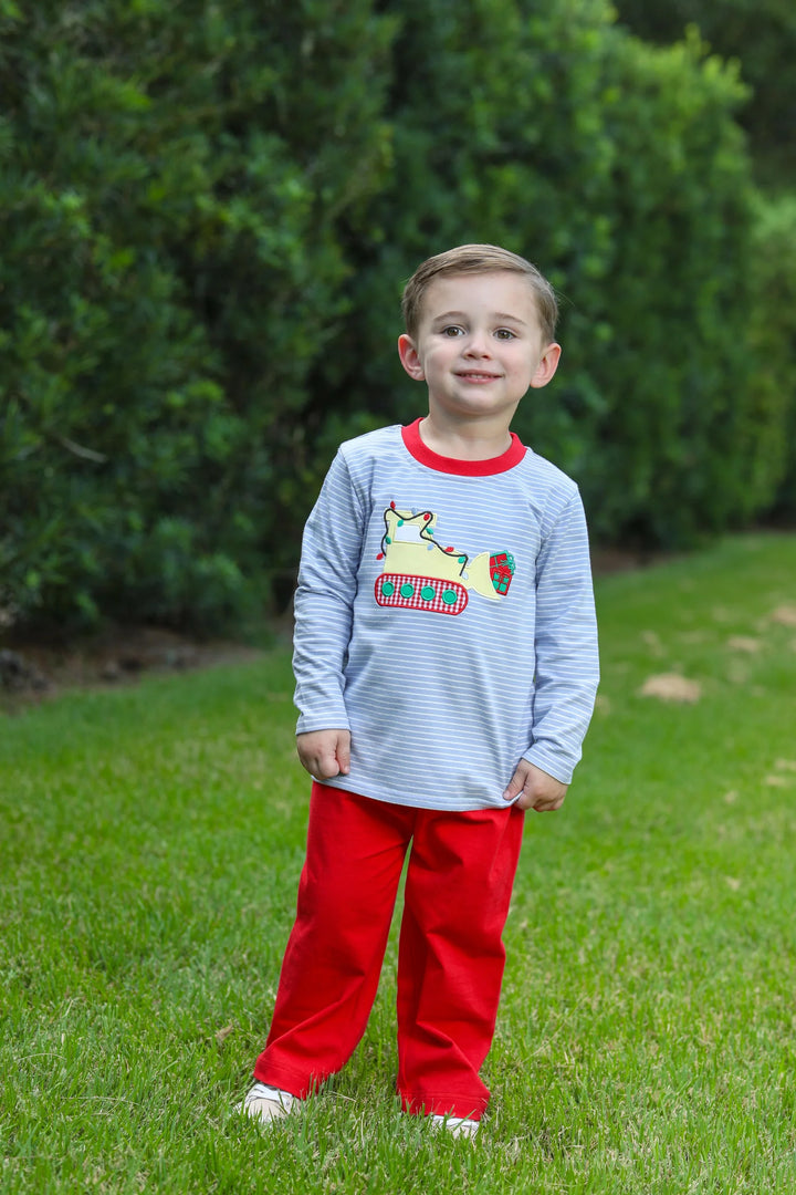 Trotter Street Kids Construction Christmas T-shirt