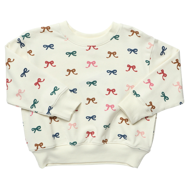 Pink Chicken Play Sweatshirt in Tiny Bows