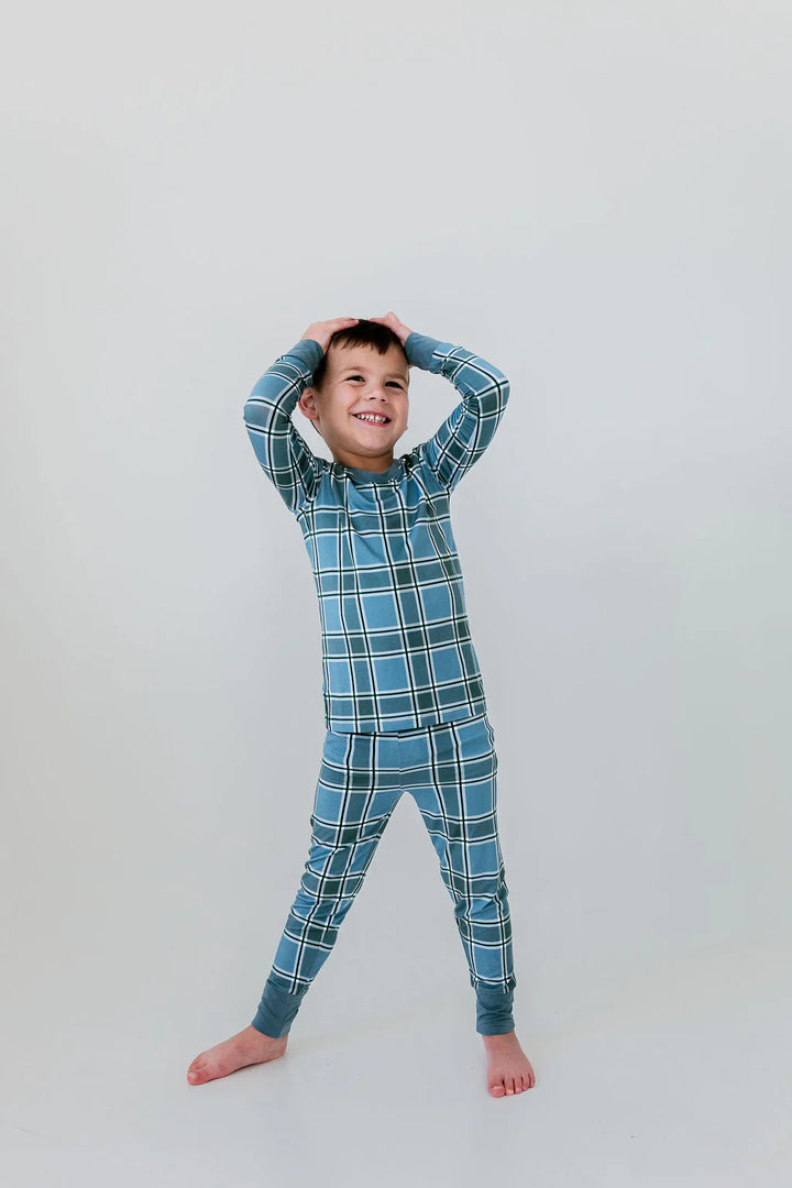 In My Jammers Liam Two Piece Set in Green Plaid