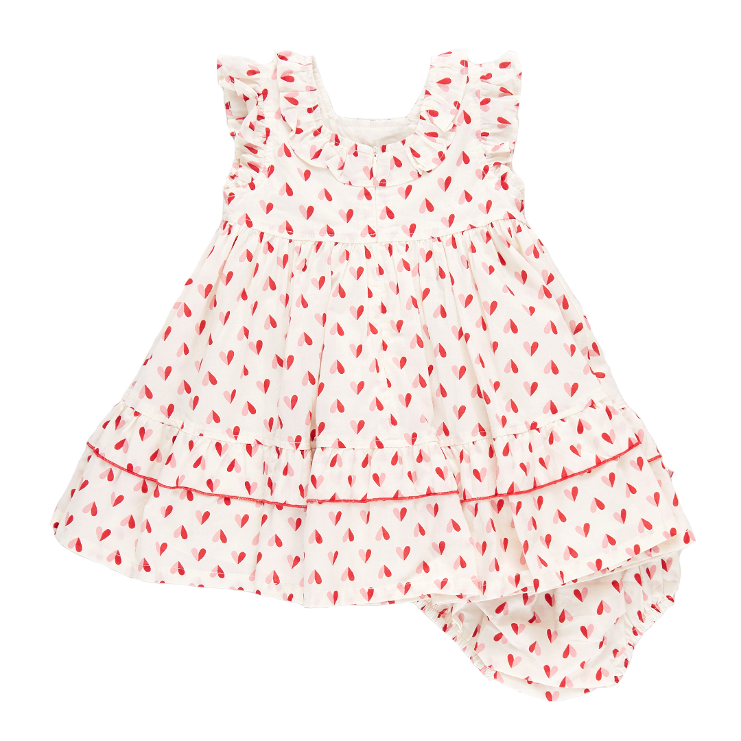 Pink Chicken Baby Judith Paper Hearts Dress