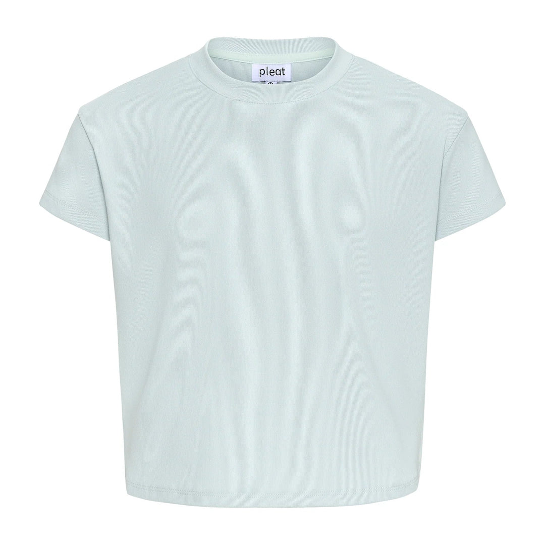Pleat Tyler Top in Mint Rib