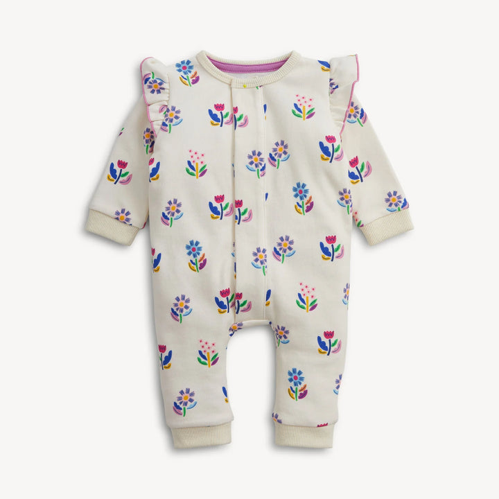 Magnetic Me Floral Ivory Baby Romper