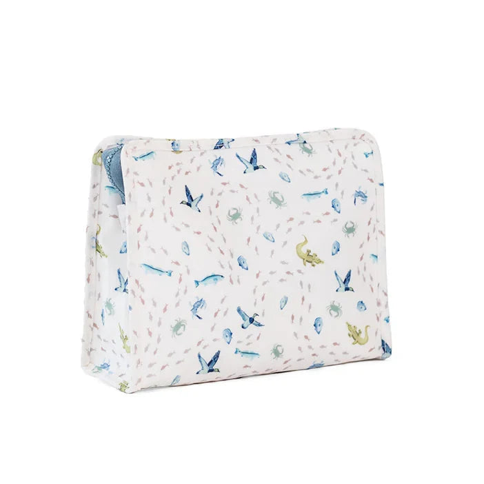 Roadie Large Zipper Pouch in Coastal Tides