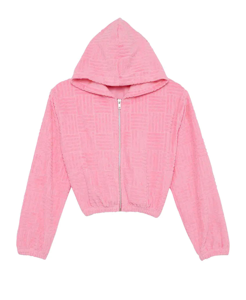 Flowers by Zoe Pink Terry Hooded Jacket