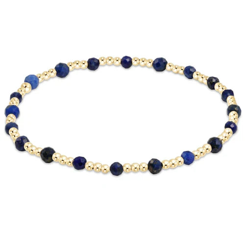 Gemstone Sincerity 3mm Bracelet in Lapis