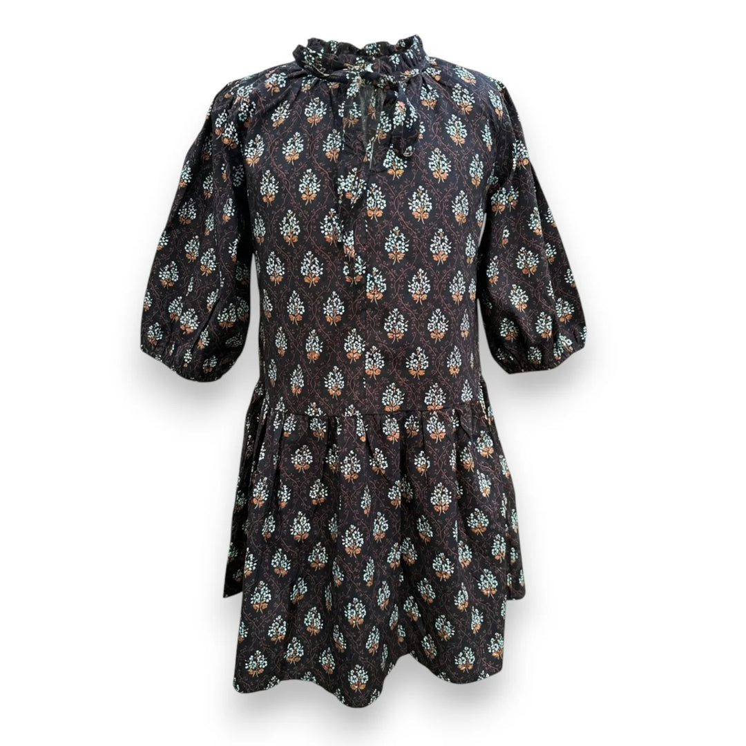 Eve Dress in Luxe Block Print