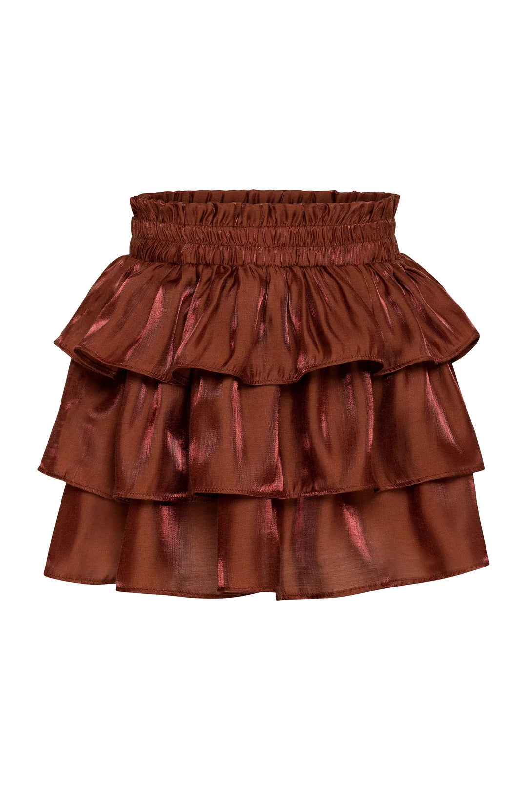 Pleat Luna Skirt in Chestnut