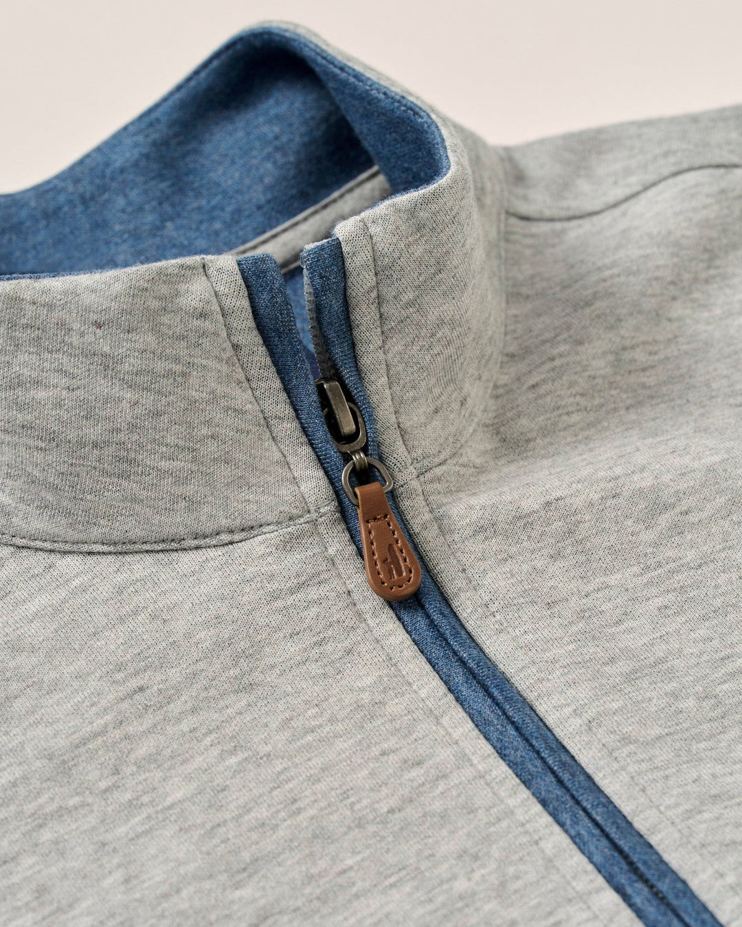 Johnnie O Sully Quarter Zip in Light Grey