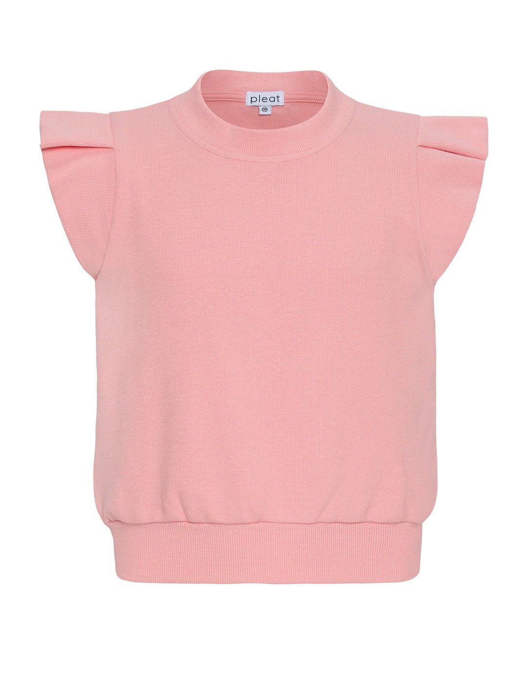 Pleat Olivia Top in Coral