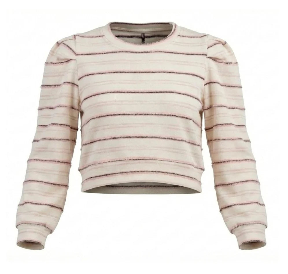 Peyton Top in Blush Stripe