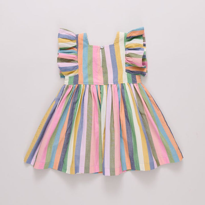 Pink Chicken Elsie Dress in Parade Stripe (size 7-10)