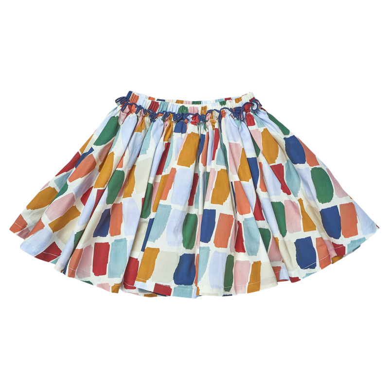 Pink Chicken Gianna Skirt in Fall Paint Swatch (size 7-10)
