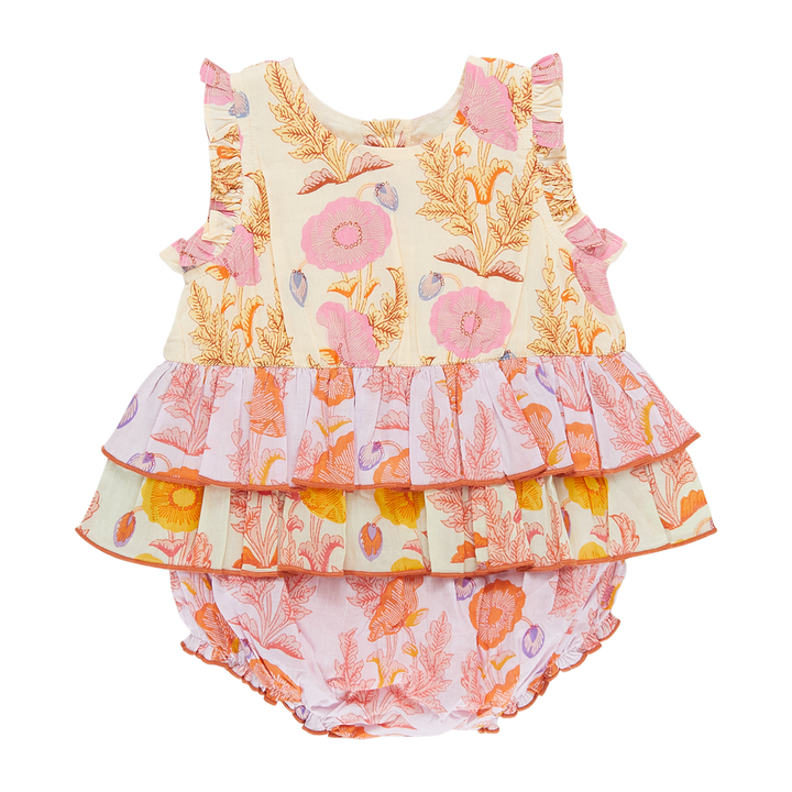 Pink Chicken Baby Gilded Floral Heidi Bubble