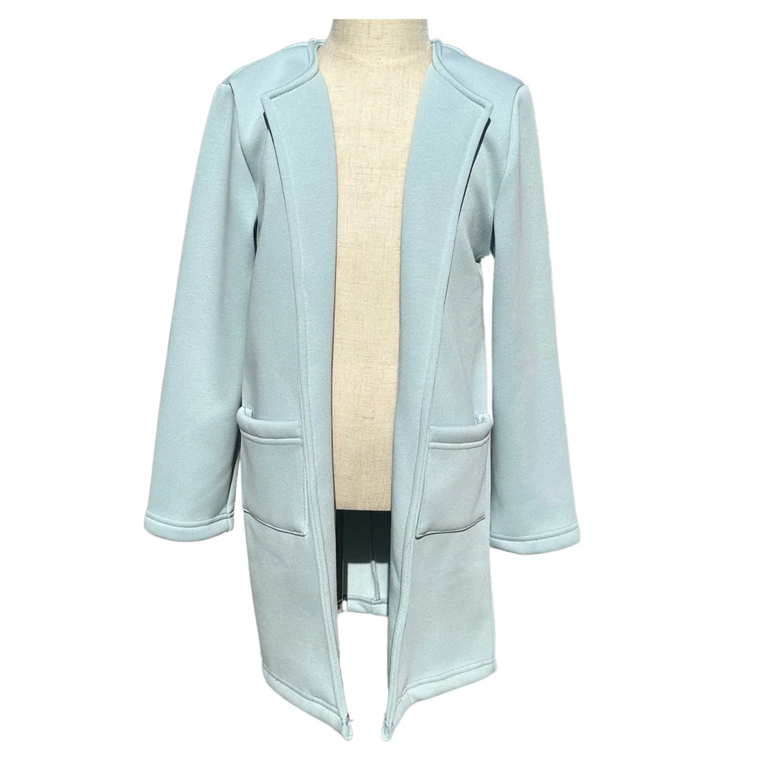 Pleat Hadley Cardigan in Glass