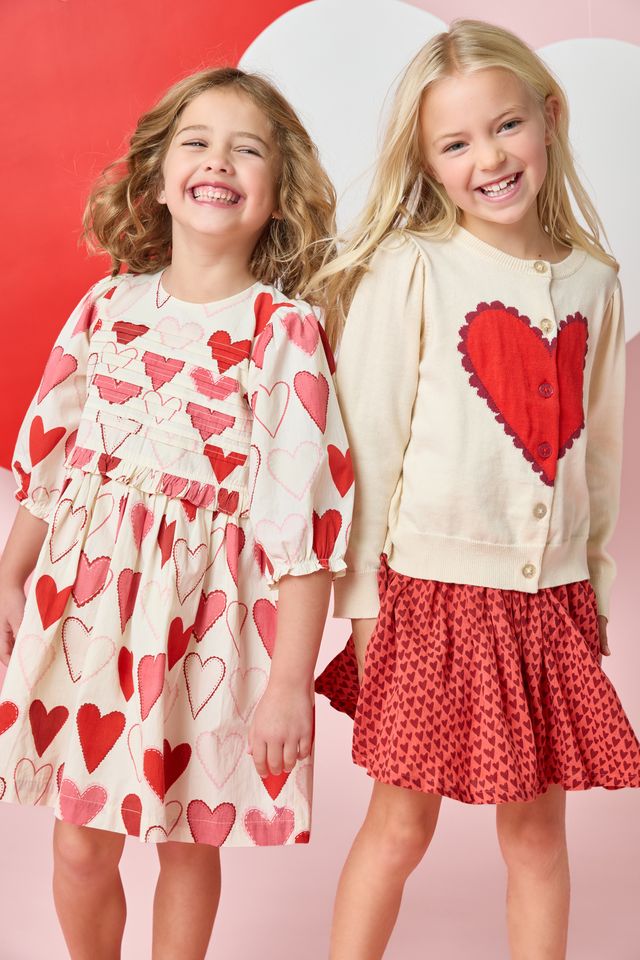 Pink Chicken Constance Sweater with Heart (size 7-8)