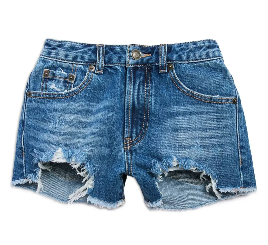 Katie J Malibu Short in Dark Wash Denim