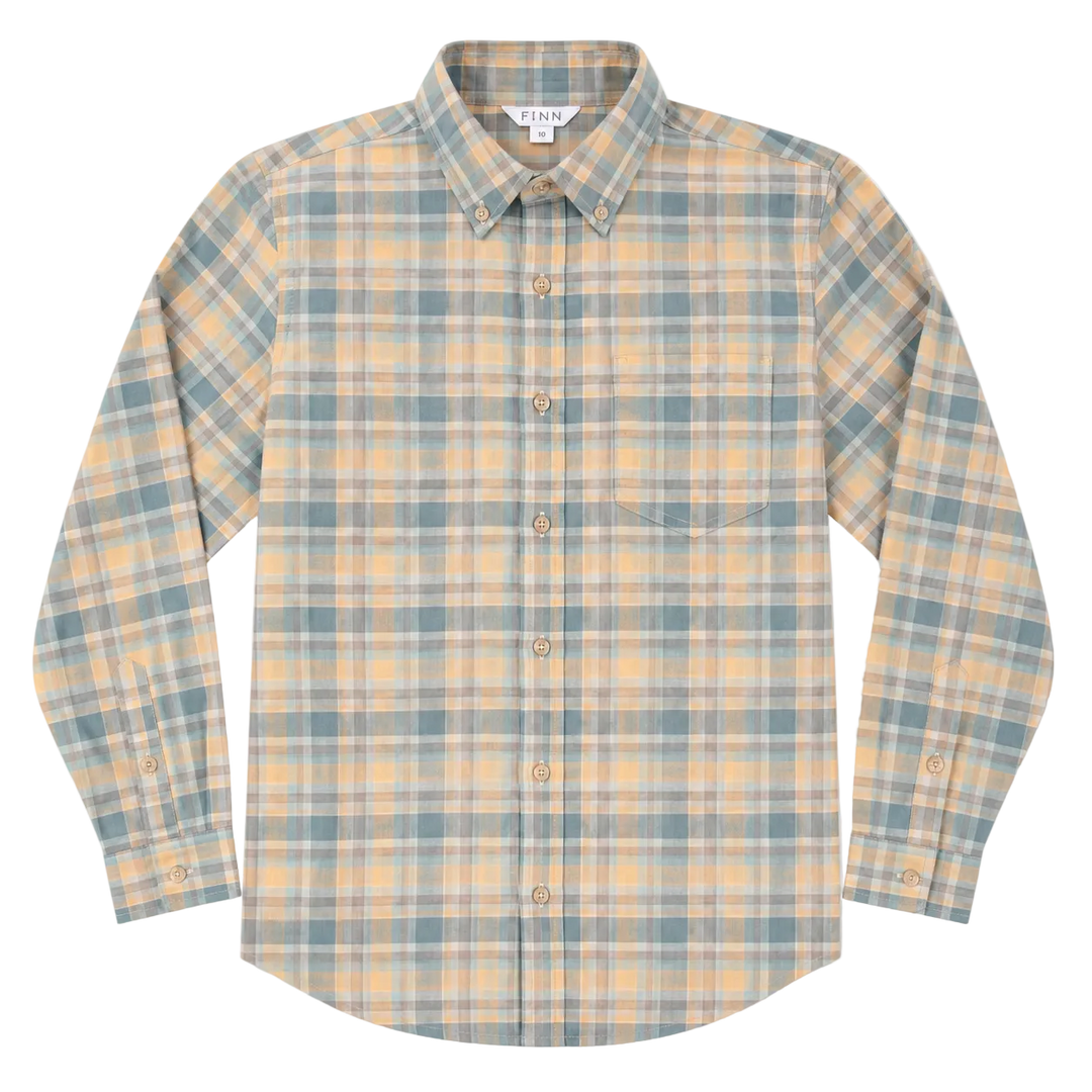 Finn Pierfront Buttondown in Falls Plaid