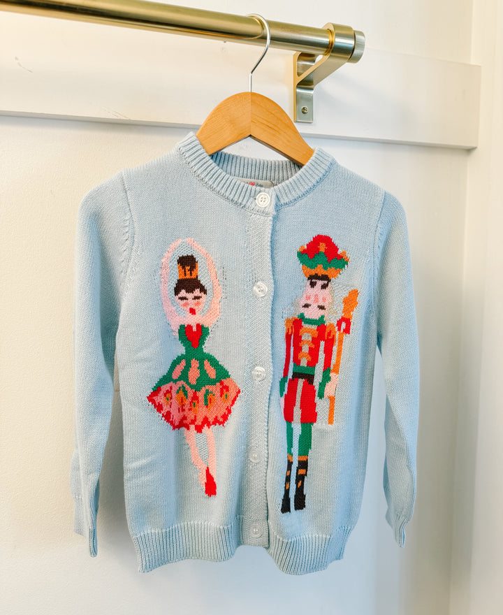 Lulu Bebe Blue Nutcracker Knit Sweater