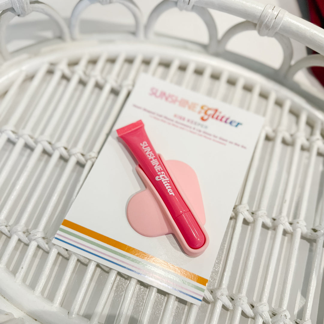 Sunshine & Glitter Kiss Keeper in Rose