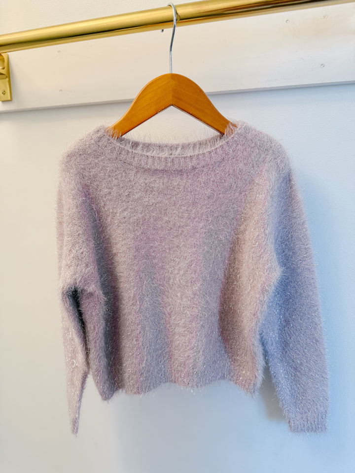 Little Olin Pink Fuzzy Sweater