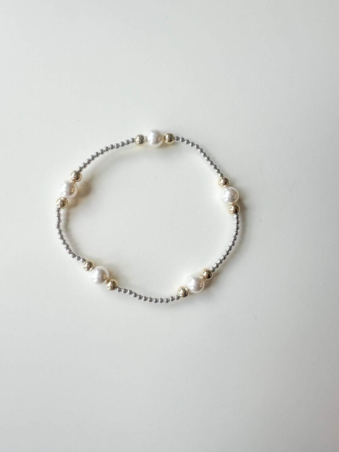 Enewton Purpose Gold 6mm Bead Bracelet- Mixed Metal