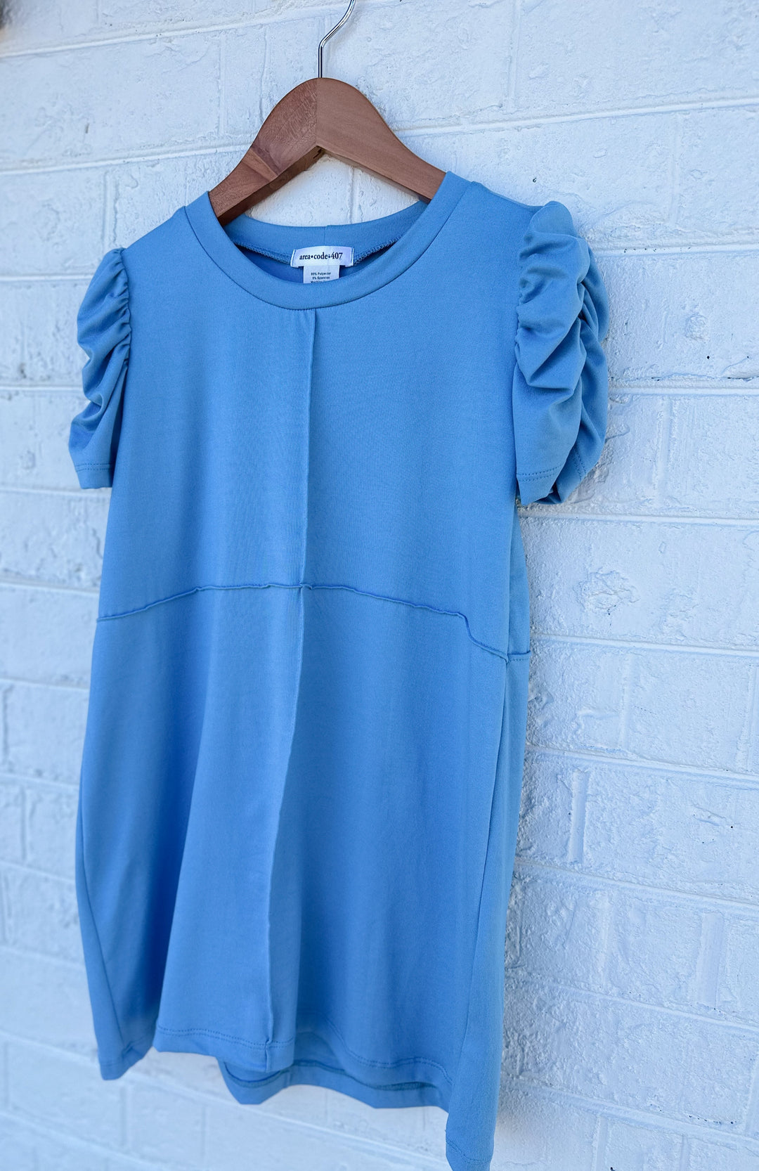 Area Code Rory Dress in Sky Blue