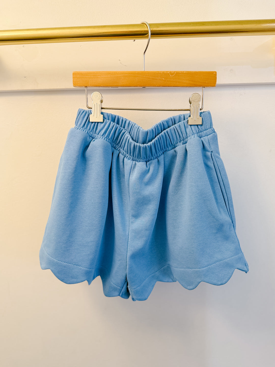 Peach Love Cali French Terry Scallop Shorts