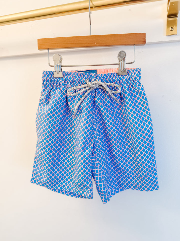 Michael's Swim Trunks in Big Wave Coral