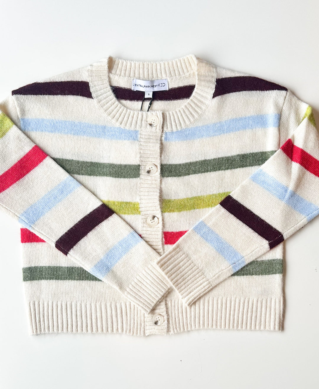 Central Park West Multi Stripe Cardigan