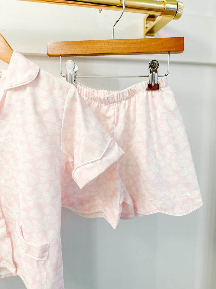 Sweet Dreams Pink Butterfly Print Pajama Set