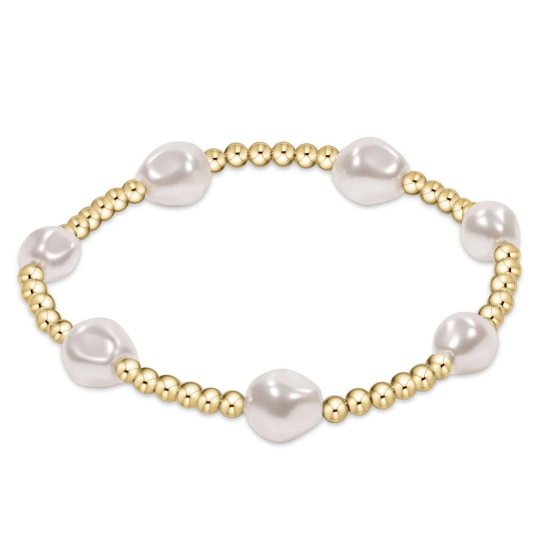 Enewton Admire Pearl 3mm Gold Bracelet