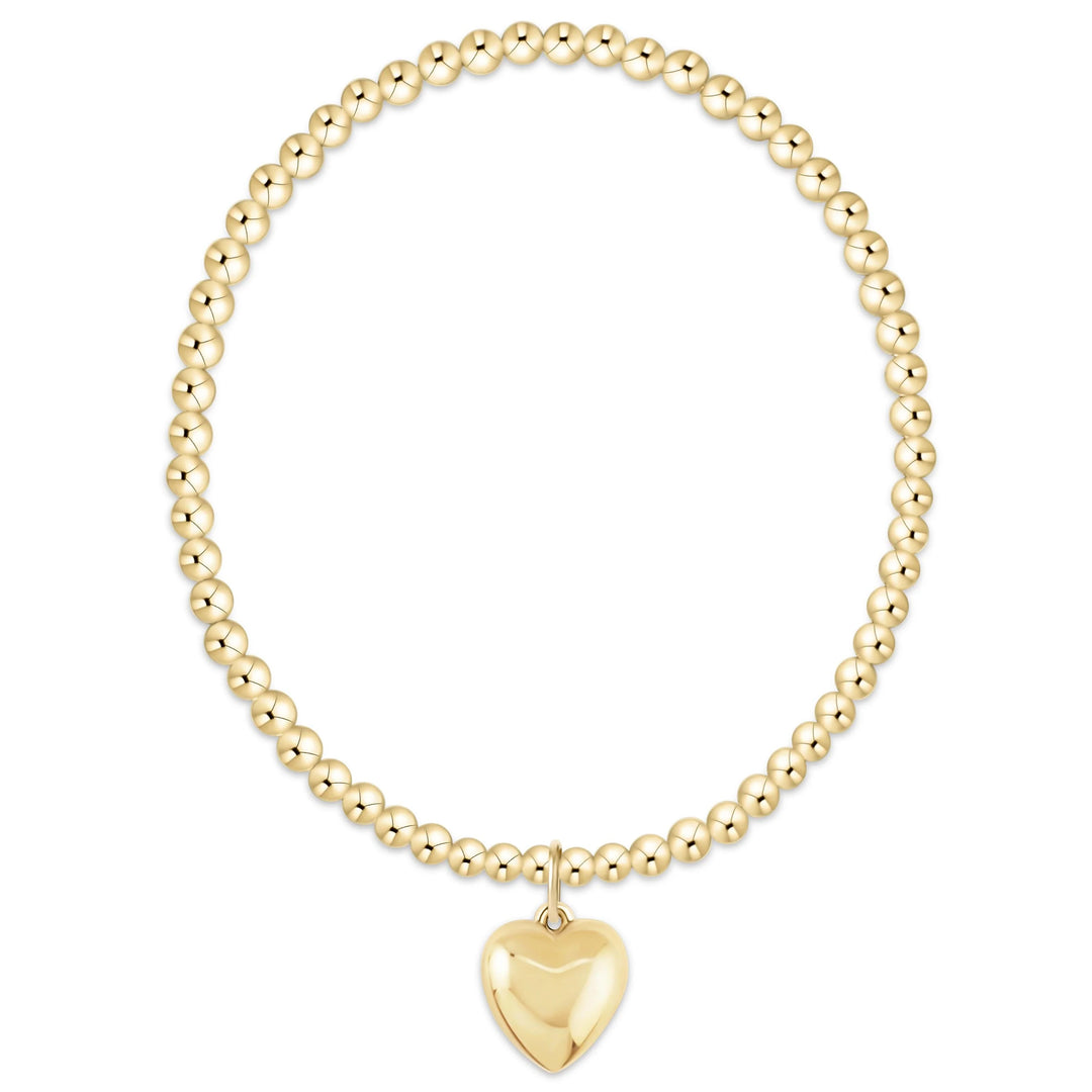 Enewton Classic 3mm Bracelet with Love Plush Charm
