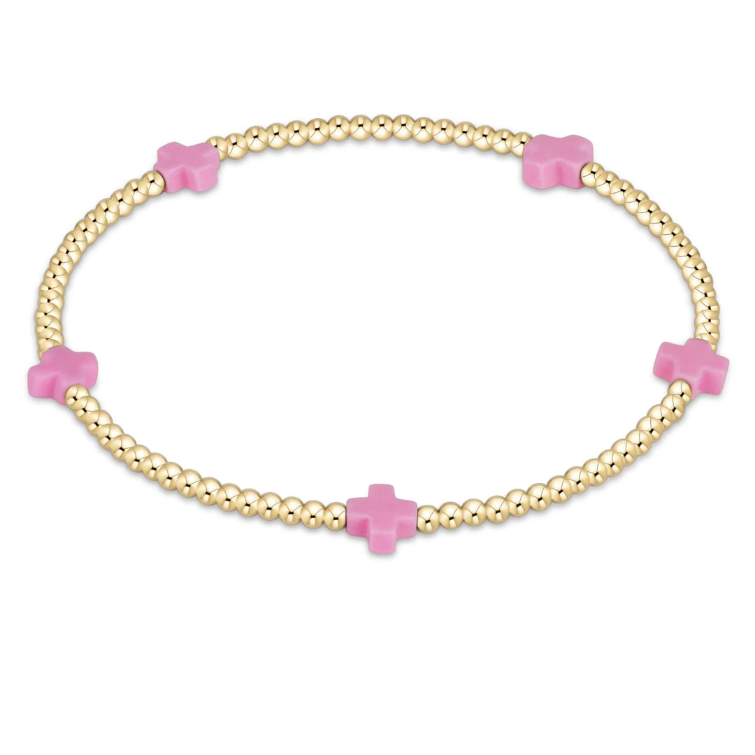 Egirl Signature Cross Small in Bright Pink