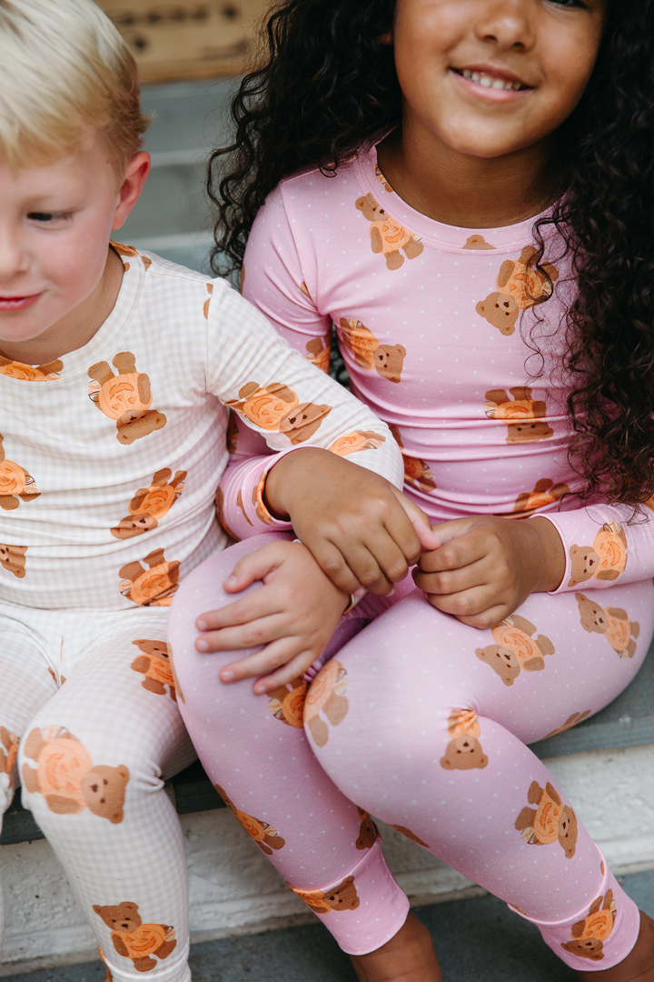 Two Piece Pajama Set in Little Boo Bear