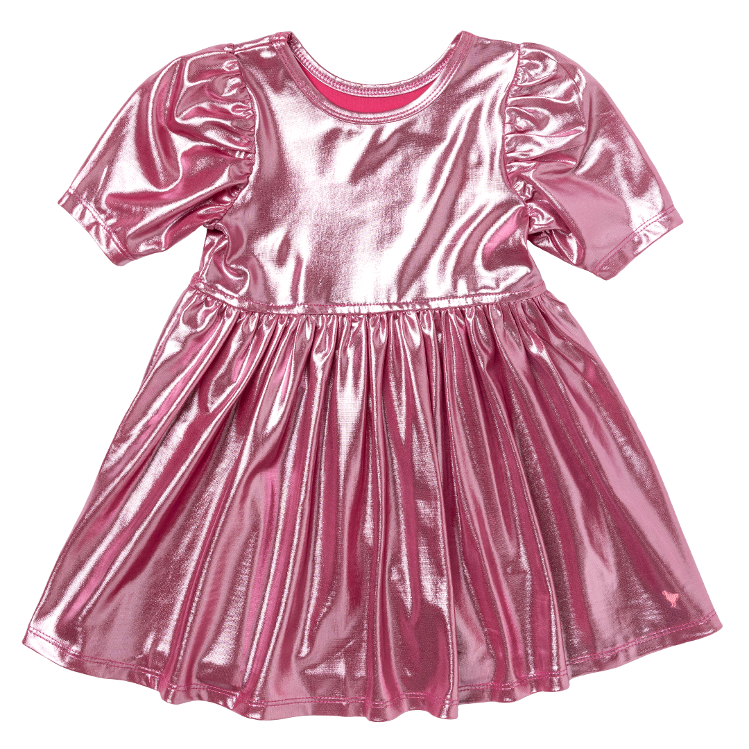 Pink Chicken Lame Laurie Dress (sizes 2-6)