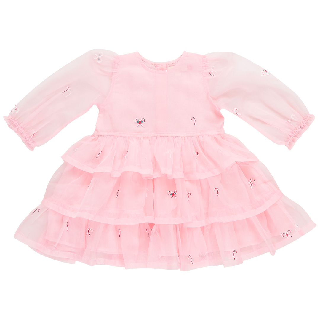 Pink Chicken Organza Fleur Dress in Cotton Candy Lane (sizes 4-6)