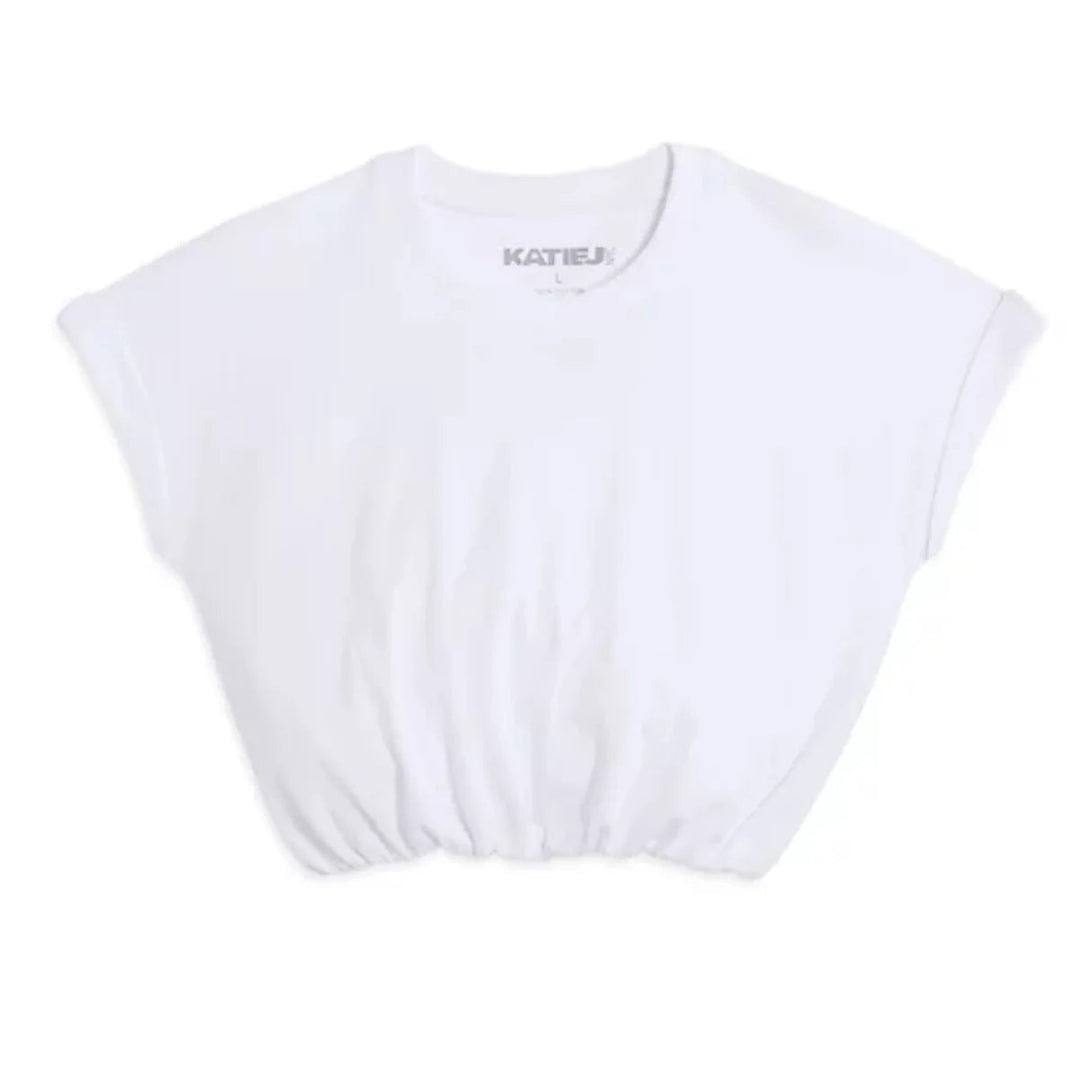 Katie J Jojo Top in White