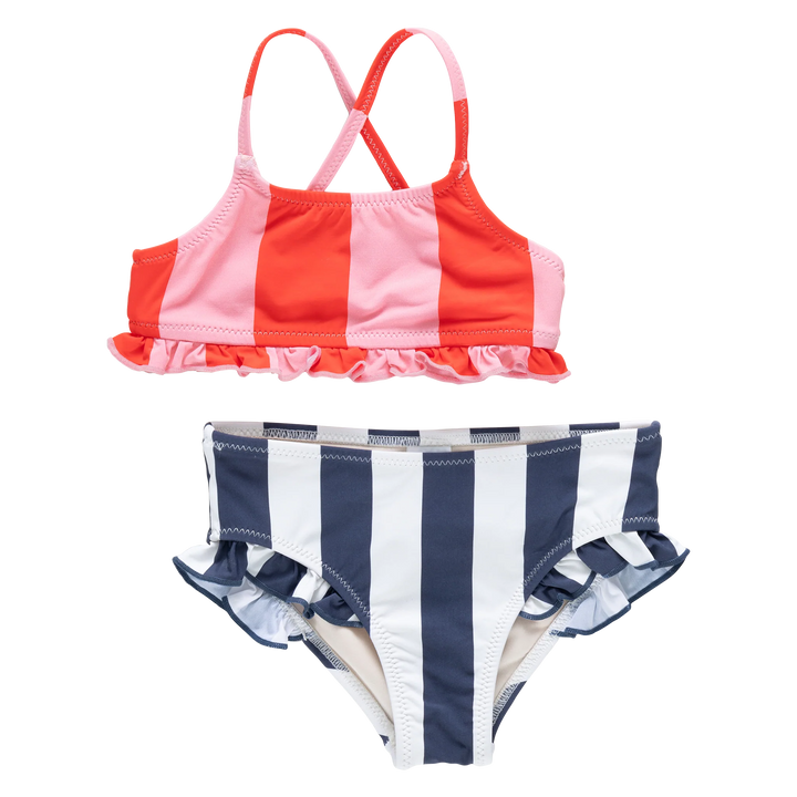 Pink Chicken Arabella Bikini in Wide Stripe (size 4-6)