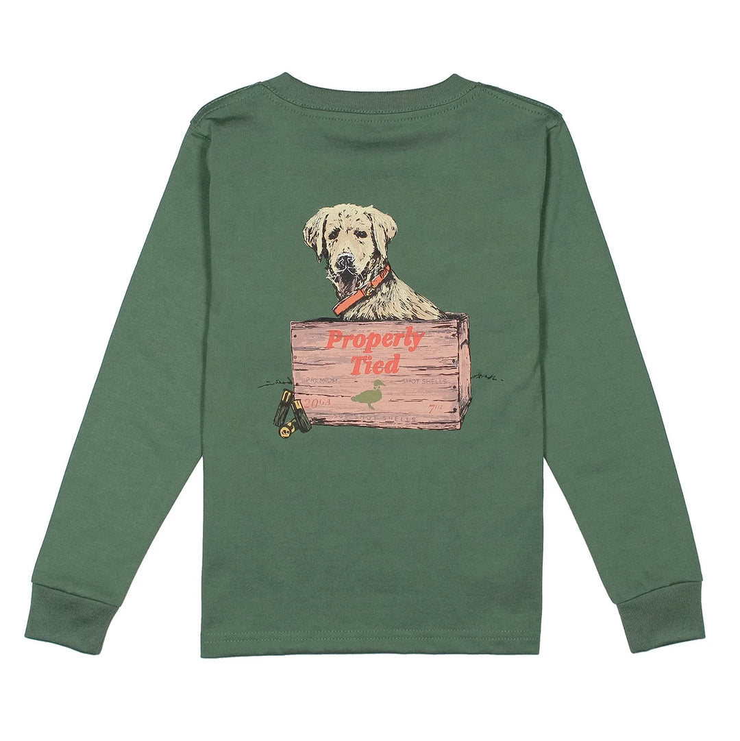 Little Shot Long Sleeve Tee in Fern Green