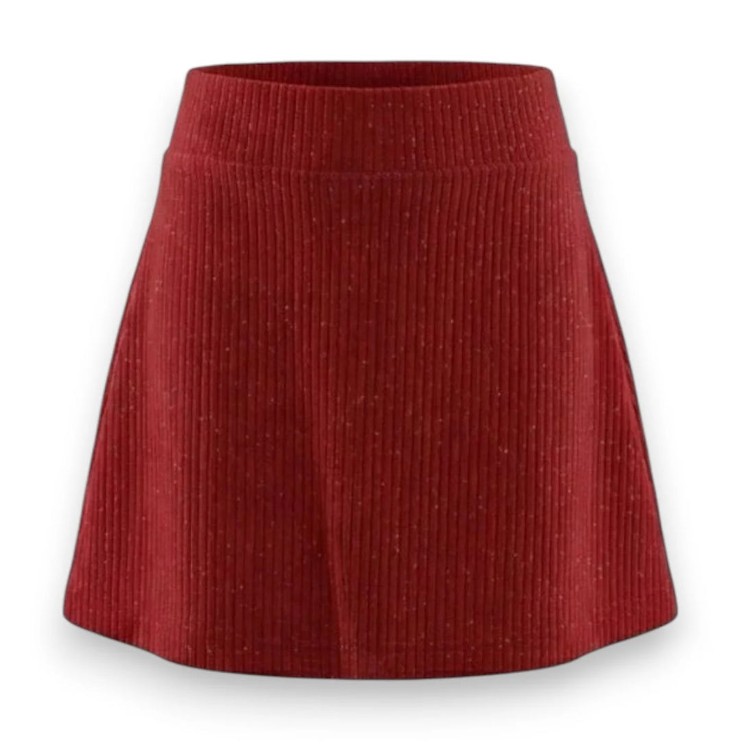 Libba Skirt in Red Velour