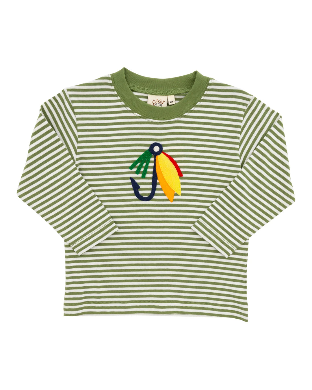 Luigi Kids Fishing Lure Stripe Tee Shirt (2-4)