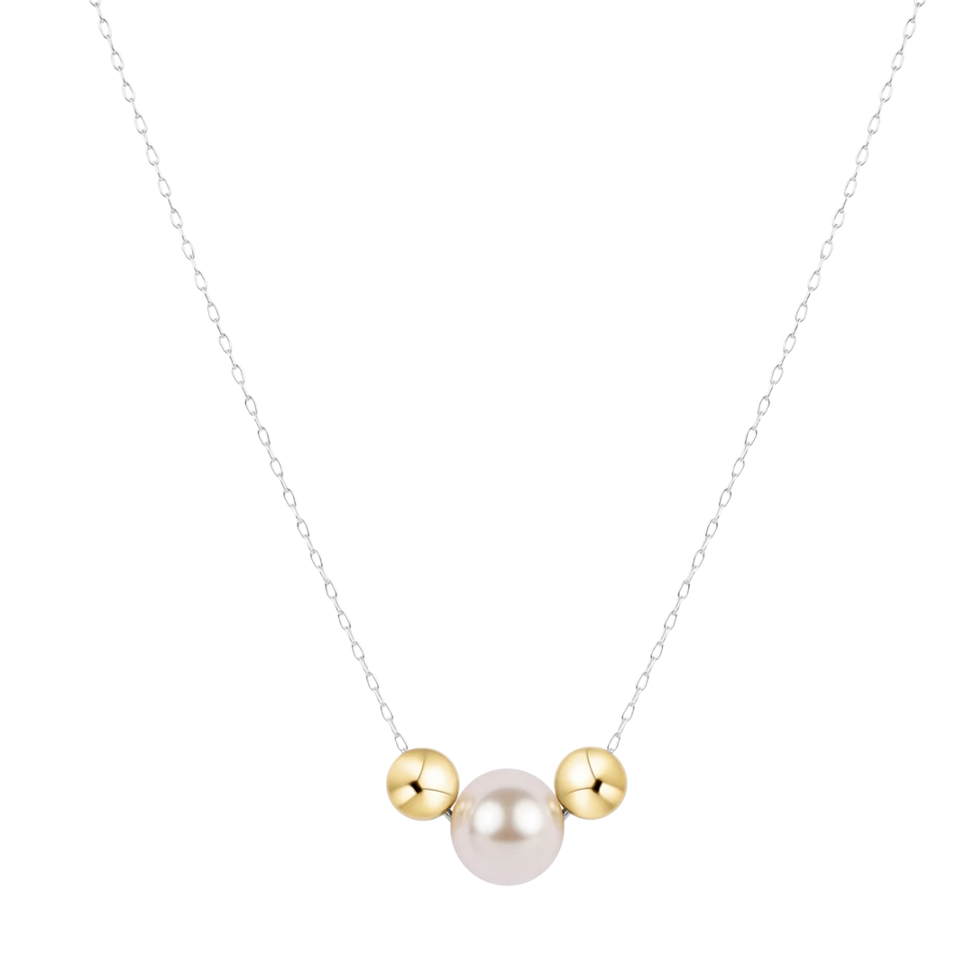 Enewton 16" Mixed Metal Gold Pearl Necklace