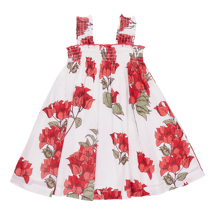 Pink Chicken Red Bougainvillea Sofia Dress (sizes 2-6)