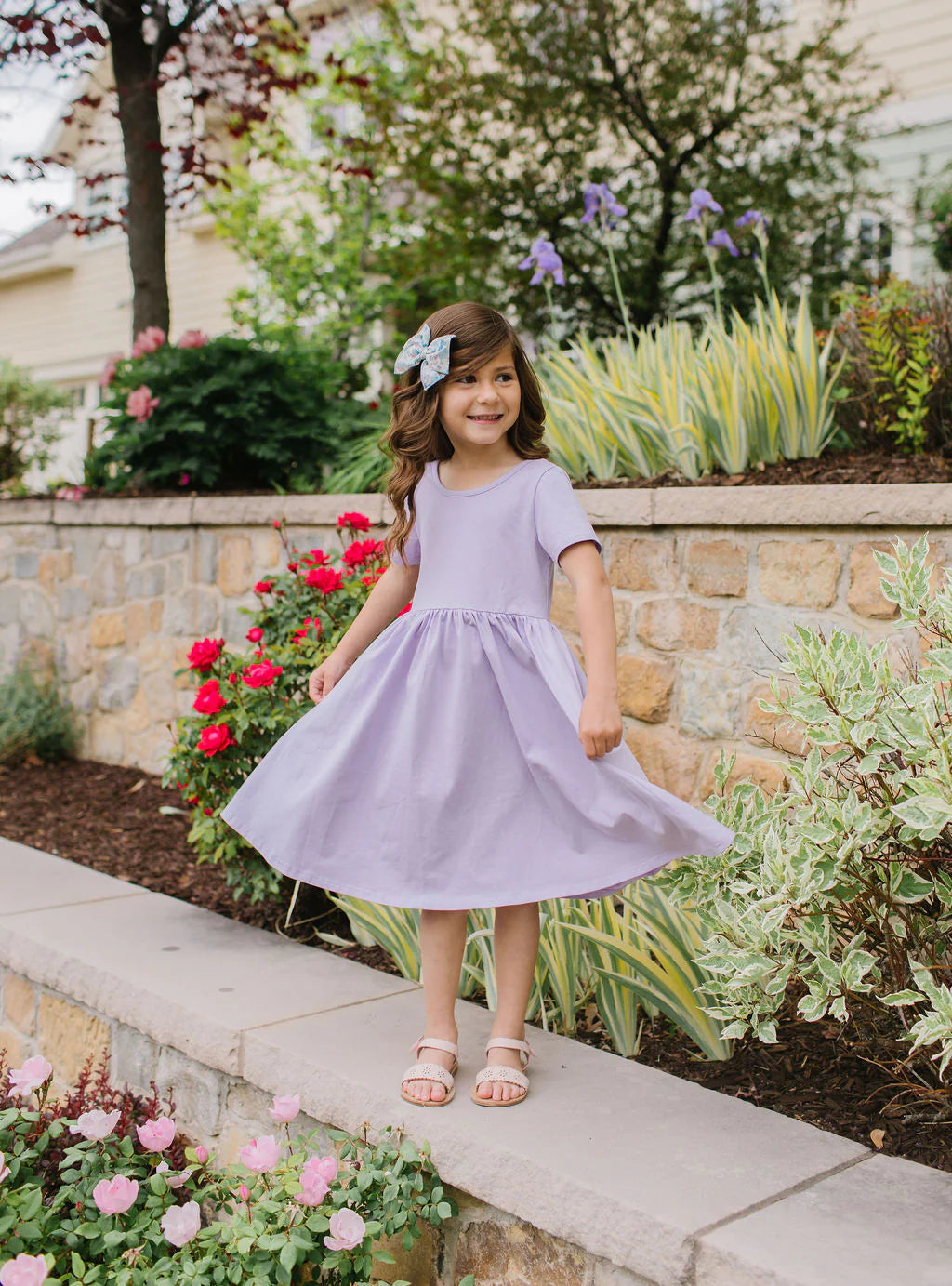Ollie Jay Day Dress in Lavender
