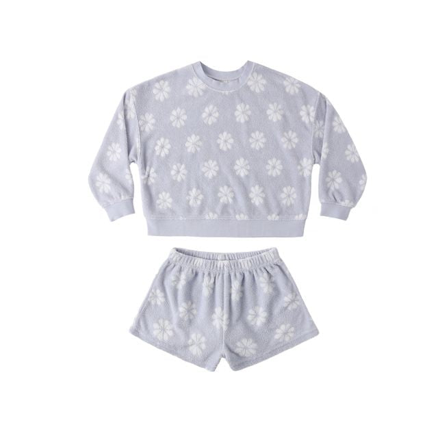 Rylee & Cru Tween Karli Set in Periwinkle Daisy