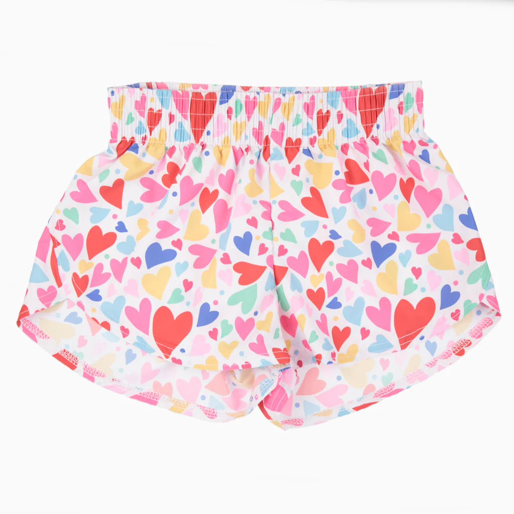 Azarhia Steph Shorts in Rainbow Hearts